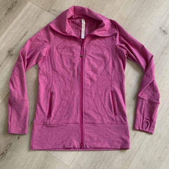 Lululemon Purple Full Zip‎ Scuba Jacket Size 8 pink - Picture 1 of 10